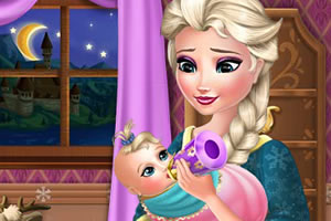 艾尔莎照顾宝宝