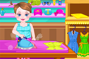 漂亮母女做家务