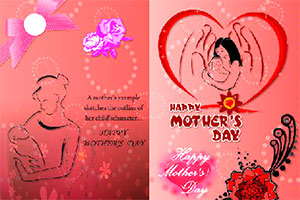 简易母亲节卡片