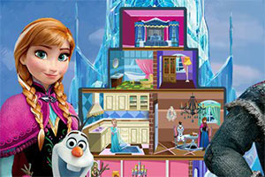 布置冰雪奇缘城堡