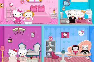 布置HelloKitty的婚房