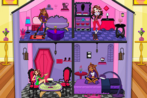 装饰狼爪妹娃娃房