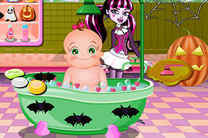 万圣节照顾玫瑰宝宝