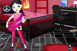 布置朋克女孩的房间