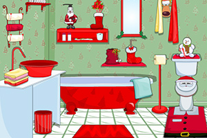 圣诞节布置浴室