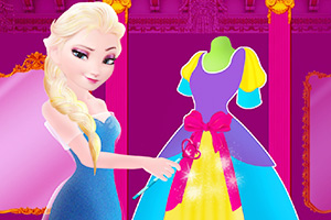 艾莎制作舞会礼服