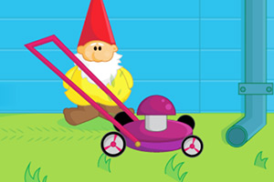 孕妇妈妈清理花园