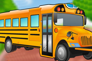 清洗肮脏的校车