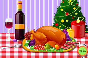 感恩节火鸡大餐布置