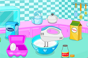 可爱的心形蛋糕