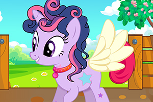 可爱小马在农场