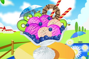 草莓巧克力冰淇淋