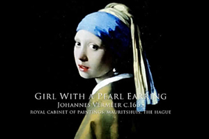 戴珍珠耳环的少女