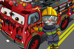 汤姆猫洗消防车