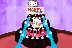 凯蒂猫新年蛋糕