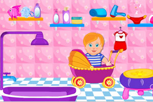 宝贝愉快的早晨