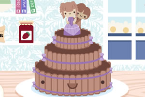 卡哇伊婚礼蛋糕