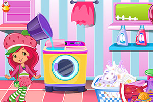 草莓公主洗衣服