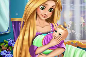 长发公主照顾宝宝