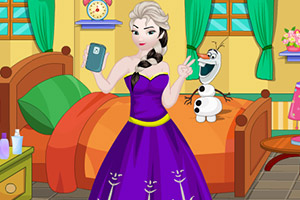 艾莎整理脏乱的房间