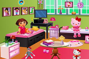 朵拉布置凯蒂猫房间