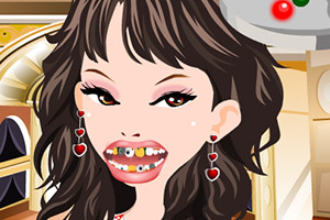 浪漫女孩看牙医