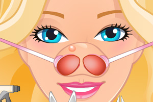 芭比娃娃看鼻子