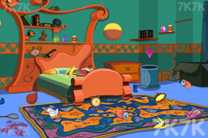 打扫复活节后的房间