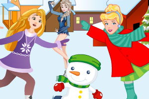 布置公主的滑雪场