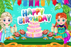 冰雪小姐妹准备派对