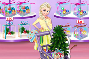 艾莎圣诞购物