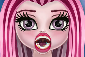 怪物女孩看牙齿