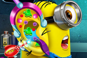 小黄人耳朵受伤了