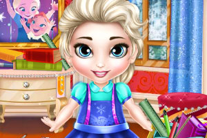 艾莎宝贝去上学