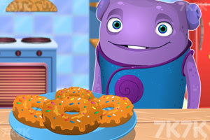 小欧制作甜甜圈