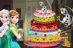 艾莎为安娜做蛋糕