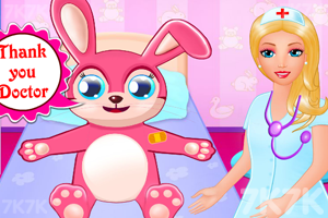 医生给兔子看病