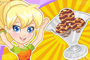 美味的巧克力冰淇淋