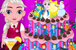 艾莎宝贝的漂亮蛋糕