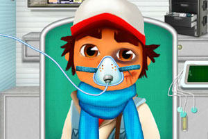 跑酷小子做急救