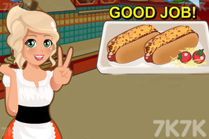 米娅做奶酪热狗