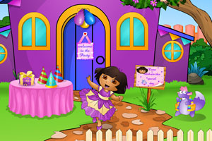 朵拉布置生日聚会