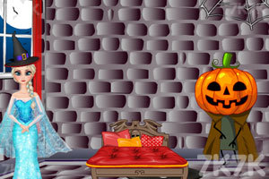 艾莎的万圣节房间装饰