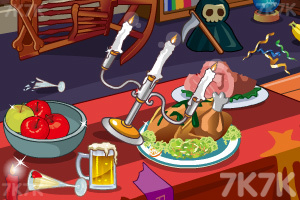 打扫万圣节派对