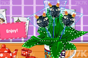 黑猫棒棒糖蛋糕