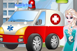 艾莎清洗救护车
