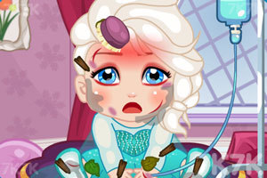 艾莎宝贝做治疗