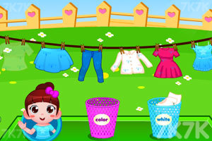 可爱女孩爱整理