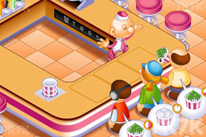 经营松饼冰淇淋店