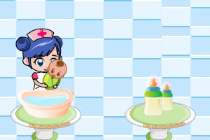 育婴护士照顾婴儿